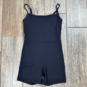Wilfred Free Black Spaghetti Strap Bodysuit One Piece Shorts Size S
